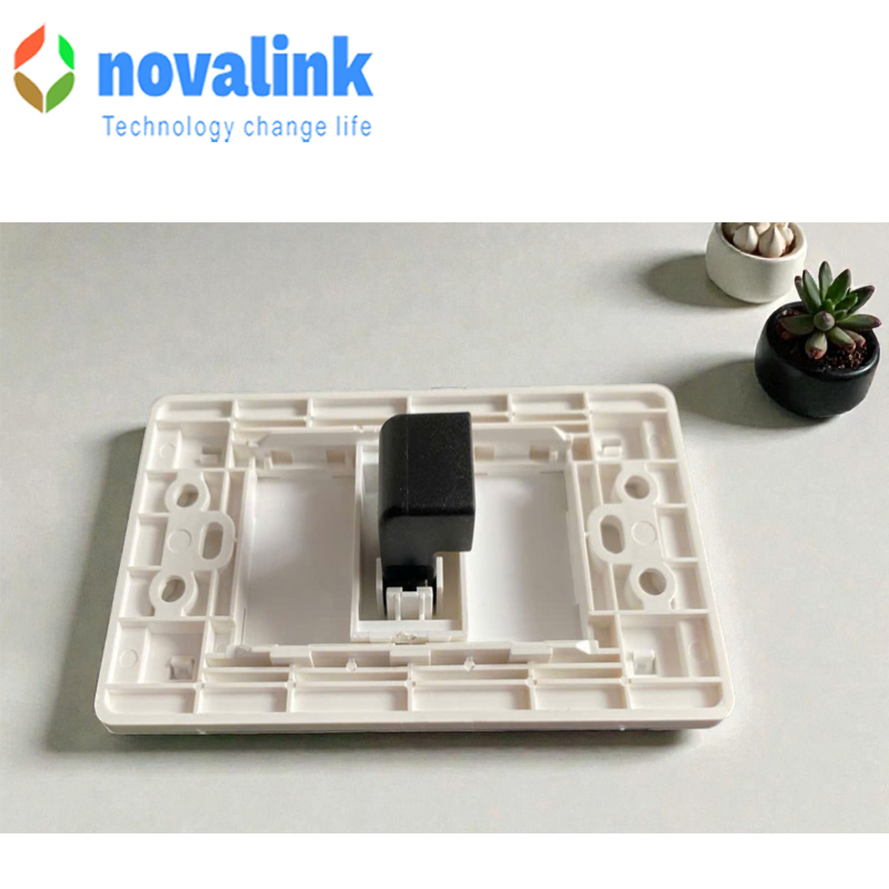 Bộ mặt hdmi âm tường 1 cổng gấp 90 độ novalink mã P30A1+NV-21001SW chính hãng